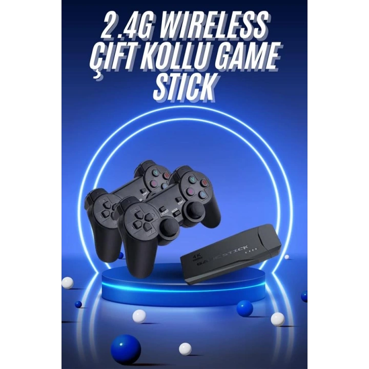 BFS Retro Game Stick Çift Kol Kablosuz Atari Oyun Konsolu 2.4g Uyumlu