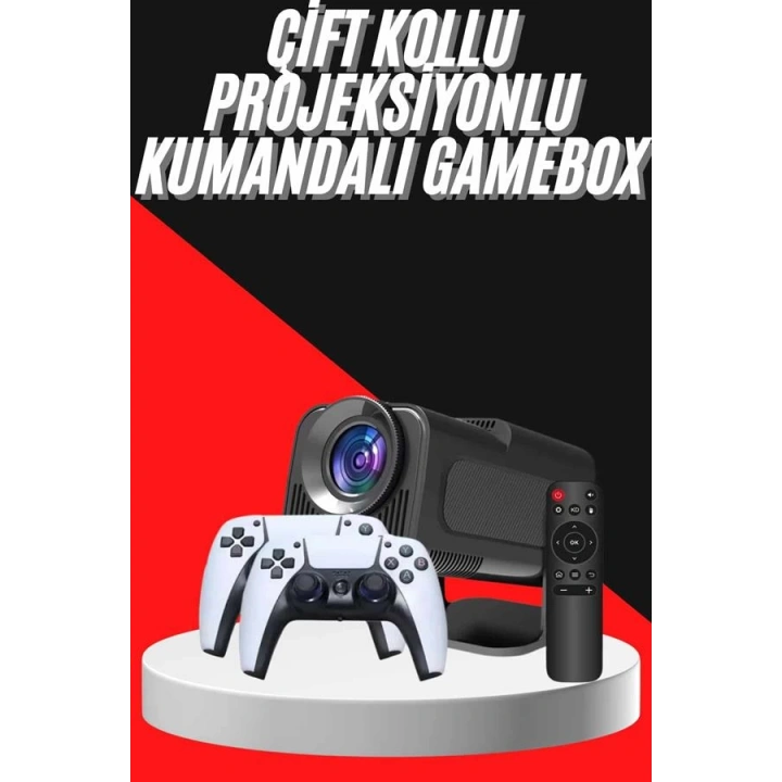 BFS Retro Video Oyunu Konsolu Android Tv El Oyun Konsolu WIFI Taşınabilir Projeksiyon Cihazı