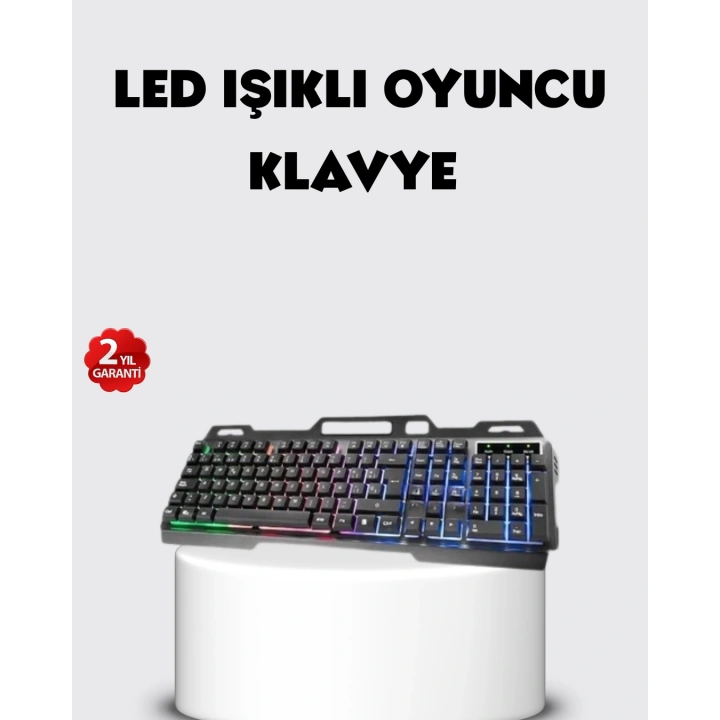 BFS RGB Aydınlatmalı Klavye Mouse Seti – USB Bağlantılı, Türkçe Q, Ayarlanabilir DPI, Ergonomik Yapı