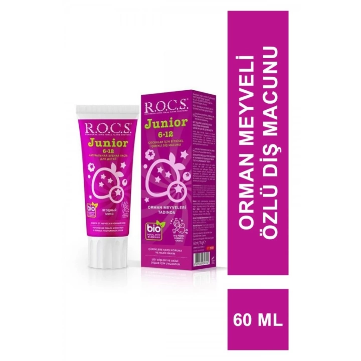 BFS  R.O.C.S.Junior Diş Macunu 6-12 Yaş 60 ml Orman Meyveleri