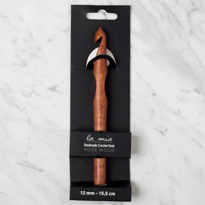 BFS  Rosewood 12 mm 15.5 cm Ahşap Yün Tığ