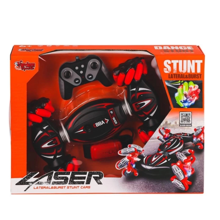 BFS   RQ3034-1 Kumandalı Bilekten Kontrol Işıklı Müzikli Stunt Araba -Vardem Oyuncak