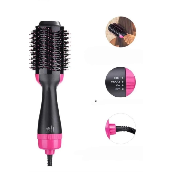 BFS Saç Şekillendirici Ve Saç Düzleştirici Fön Tarağı Tarak Fırça 1200w Saç Kurutma