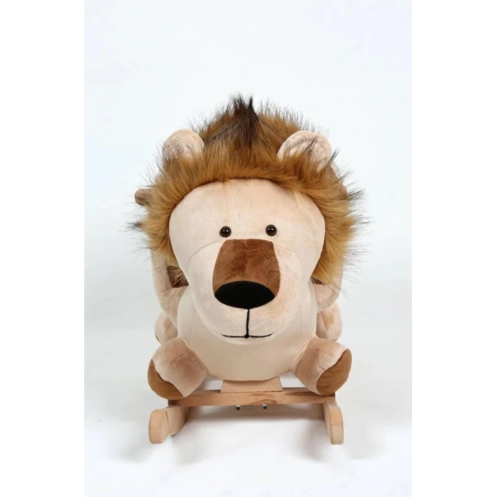 BFS  Safeline Bebe Peluş Ahşap Sallanır Oyuncak Aslan