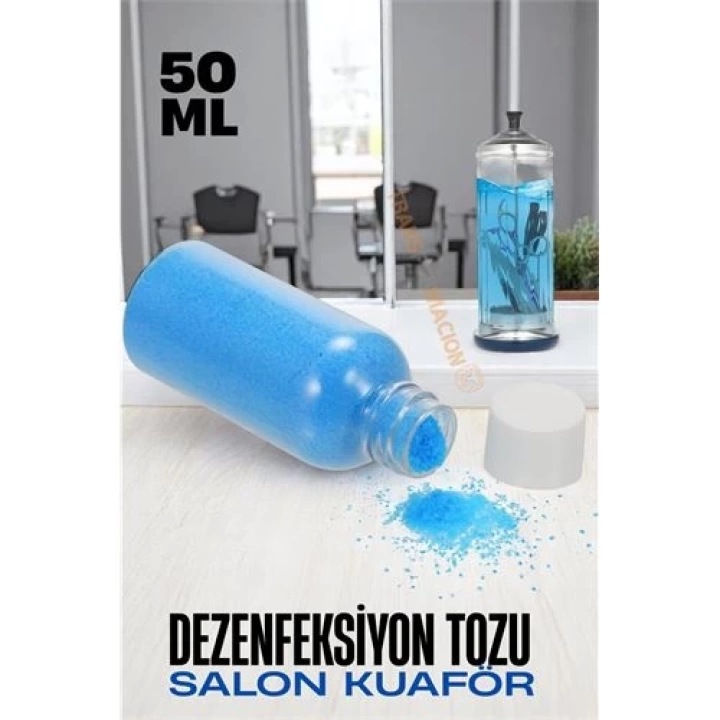 BFS Salon Kuaför Dezenfeksiyon Tozu - Manikür Pedikür Berber Saç Tarak Kesme Makas Dezenfektanı Profesyonel Salon Dezenfektanı