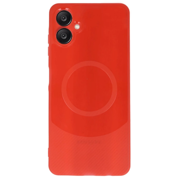 BFS  Samsung A06 Kılıf Maya Karbon Kapak - Kırmızı