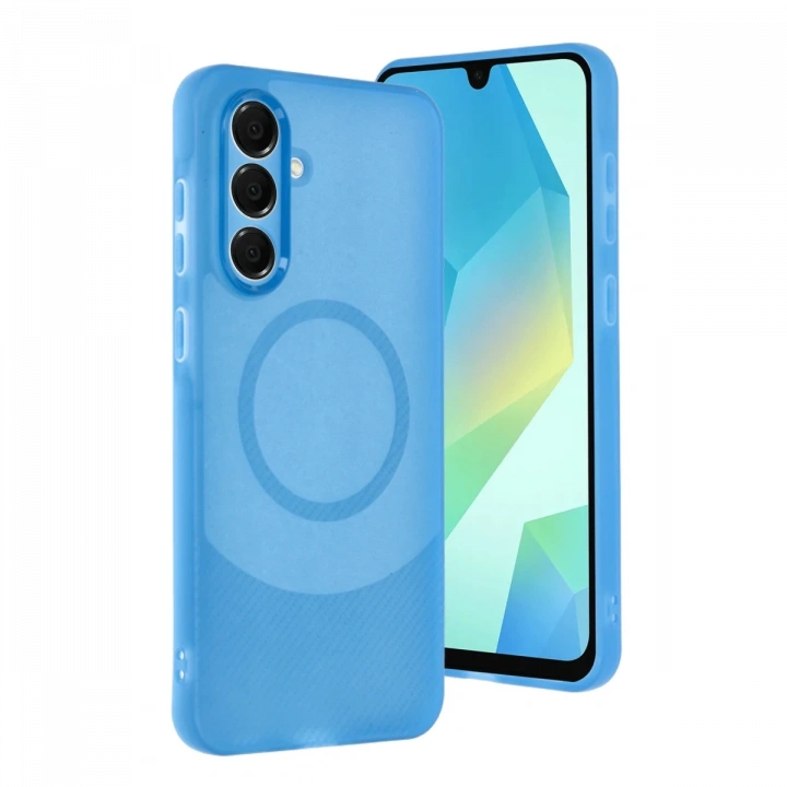 BFS  Samsung A16 5G Kılıf Maya Karbon Kapak - Mavi
