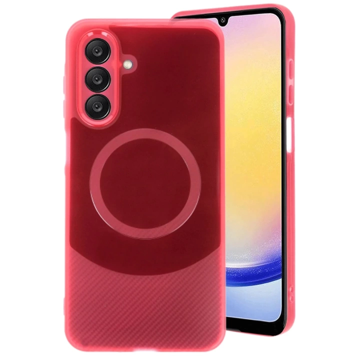 BFS  Samsung A26 Kılıf Maya Karbon Kapak - Bordo