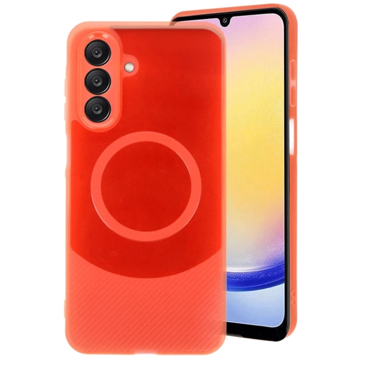 BFS  Samsung A26 Kılıf Maya Karbon Kapak - Kırmızı