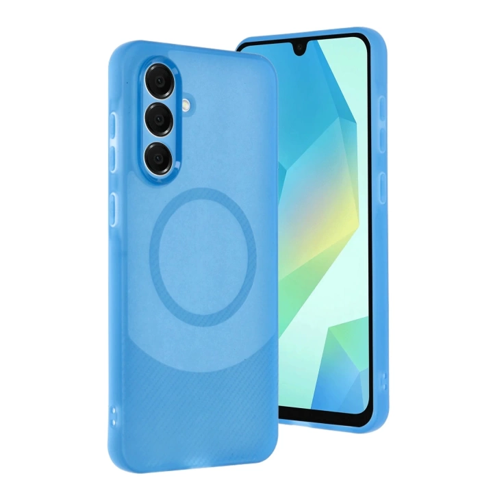 BFS  Samsung A56 Kılıf Maya Karbon Kapak - Mavi