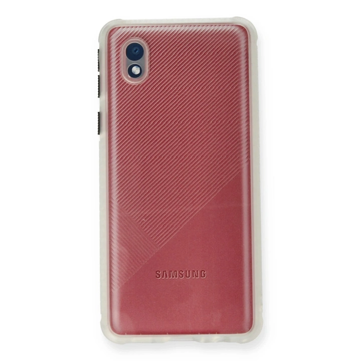 BFS  Samsung Galaxy A01 Core Kılıf Miami Şeffaf Silikon - Şeffaf