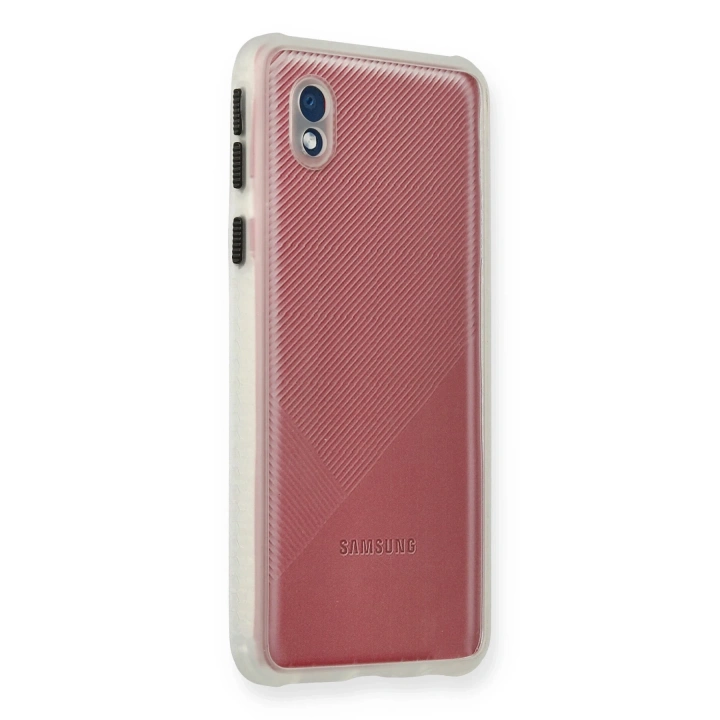 BFS  Samsung Galaxy A01 Core Kılıf Miami Şeffaf Silikon - Şeffaf