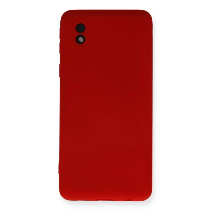 BFS  Samsung Galaxy A01 Core Kılıf Nano içi Kadife Silikon - Kırmızı