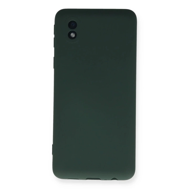 BFS  Samsung Galaxy A01 Core Kılıf Nano içi Kadife Silikon - Koyu Yeşil