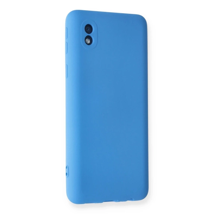 BFS  Samsung Galaxy A01 Core Kılıf Nano içi Kadife Silikon - Mavi