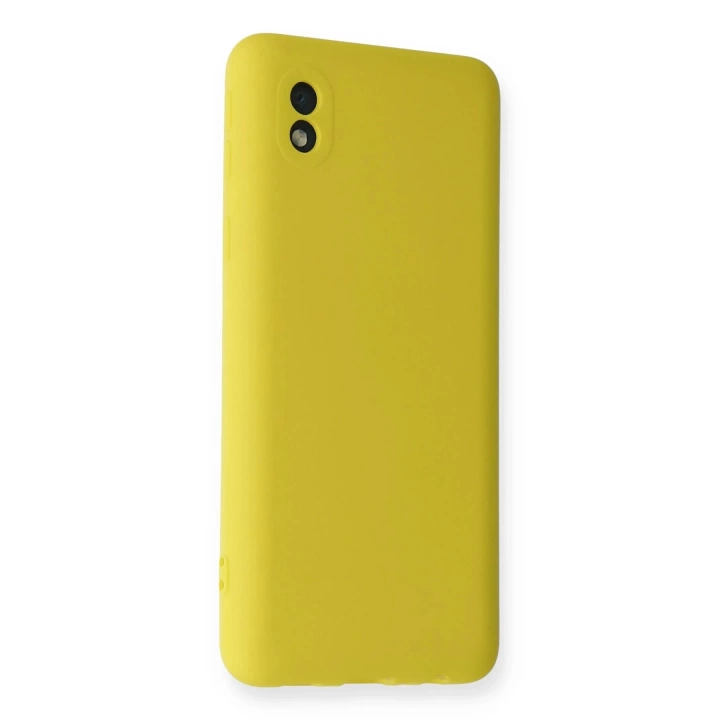 BFS  Samsung Galaxy A01 Core Kılıf Nano içi Kadife Silikon - Sarı