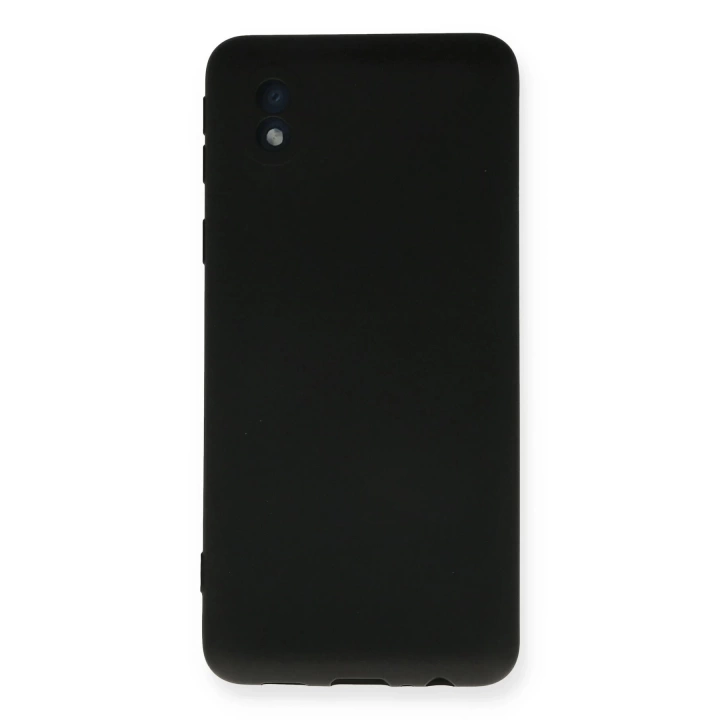 BFS  Samsung Galaxy A01 Core Kılıf Nano içi Kadife Silikon - Siyah