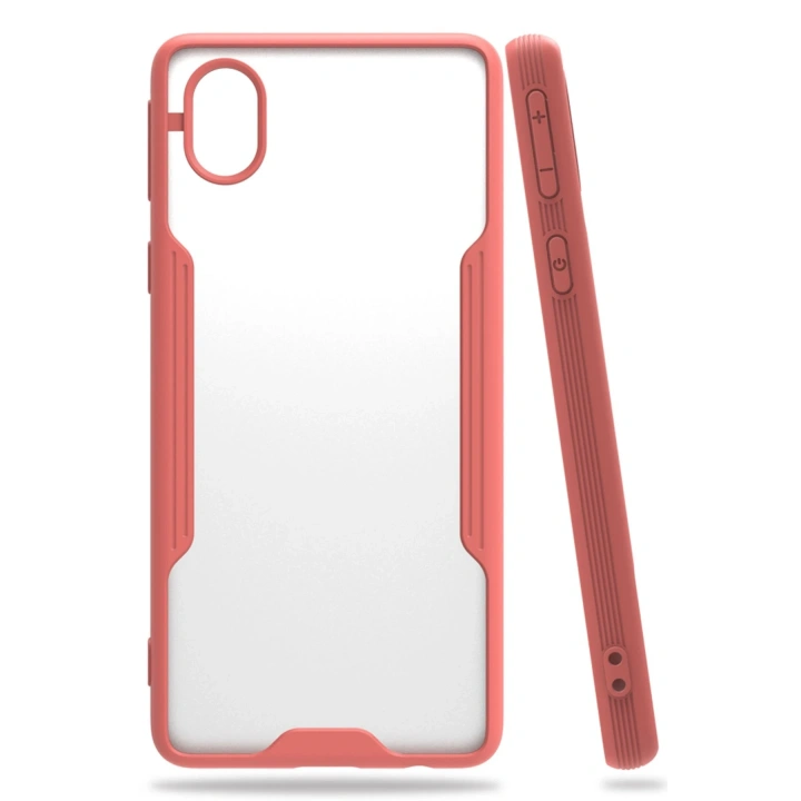 BFS  Samsung Galaxy A01 Core Kılıf Platin Silikon - Pembe