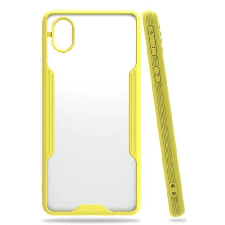 BFS  Samsung Galaxy A01 Core Kılıf Platin Silikon - Sarı