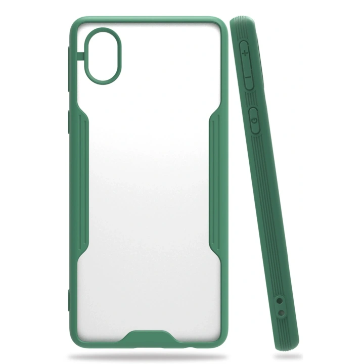 BFS  Samsung Galaxy A01 Core Kılıf Platin Silikon - Yeşil