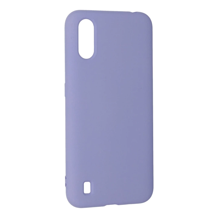 BFS  Samsung Galaxy A01 Kılıf Nano içi Kadife Silikon - Lila
