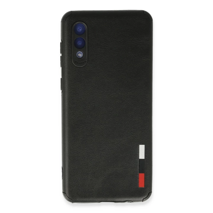 BFS  Samsung Galaxy A02 Kılıf Loop Deri Silikon - Siyah