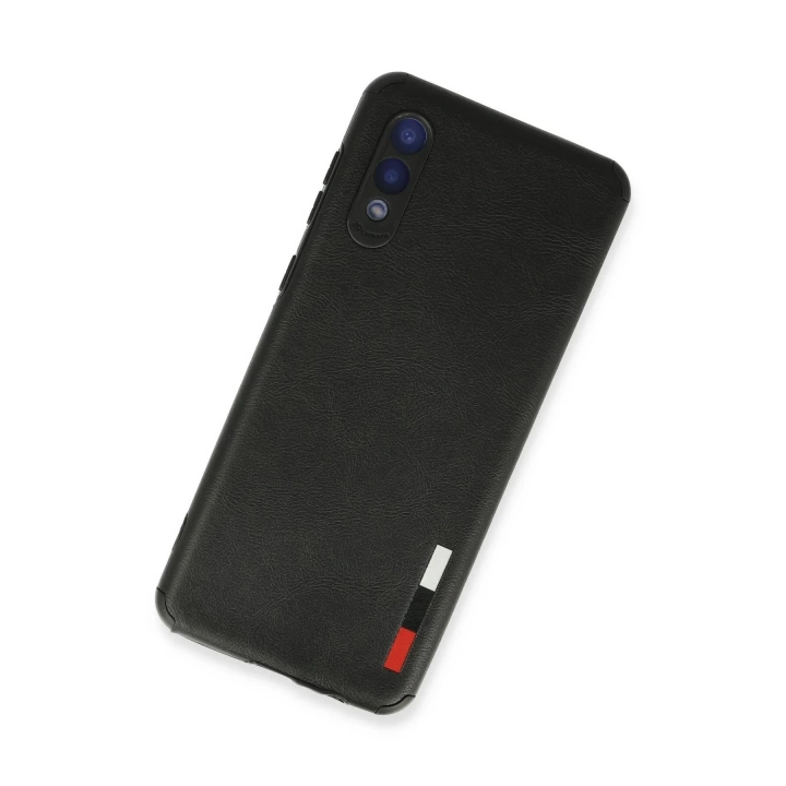 BFS  Samsung Galaxy A02 Kılıf Loop Deri Silikon - Siyah