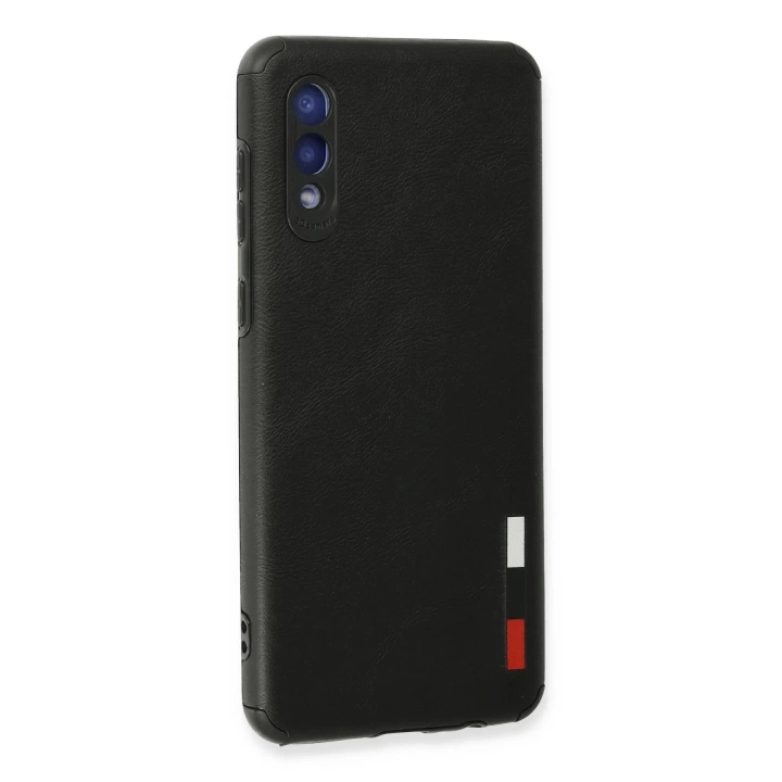 BFS  Samsung Galaxy A02 Kılıf Loop Deri Silikon - Siyah