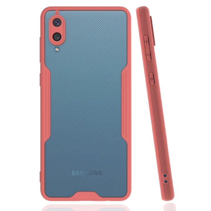 BFS  Samsung Galaxy A02 Kılıf Platin Silikon - Pembe