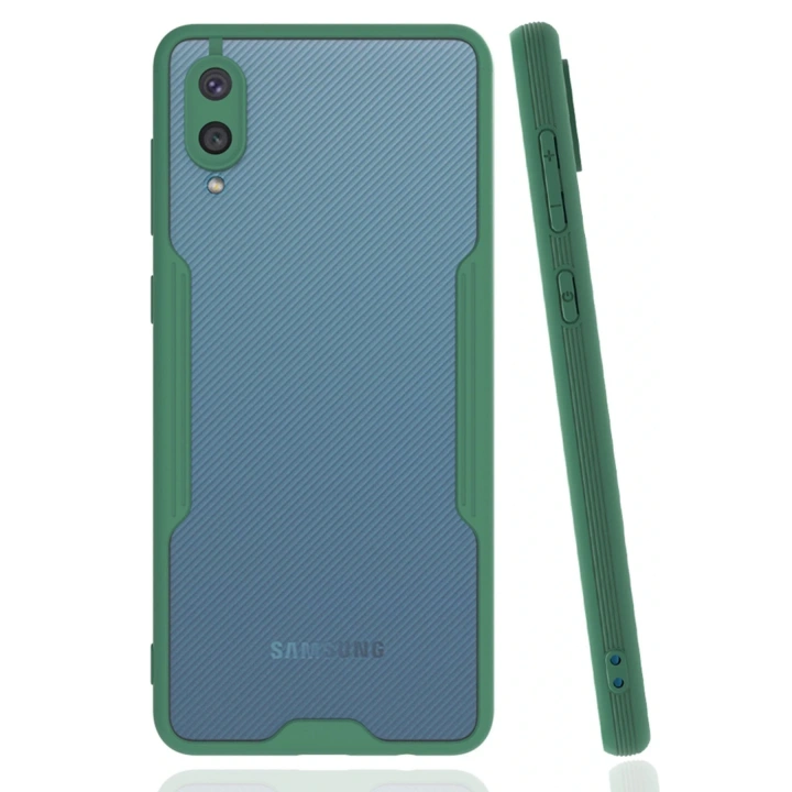 BFS  Samsung Galaxy A02 Kılıf Platin Silikon - Yeşil