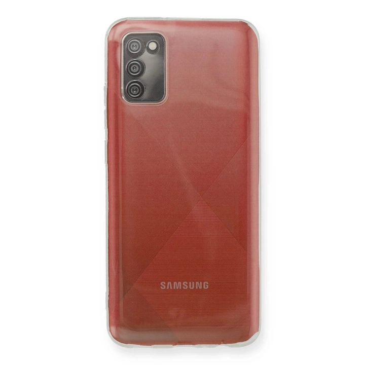 BFS  Samsung Galaxy A02S Kılıf Deluxe 2mm Şeffaf Silikon