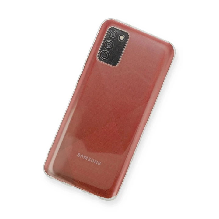 BFS  Samsung Galaxy A02S Kılıf Deluxe 2mm Şeffaf Silikon