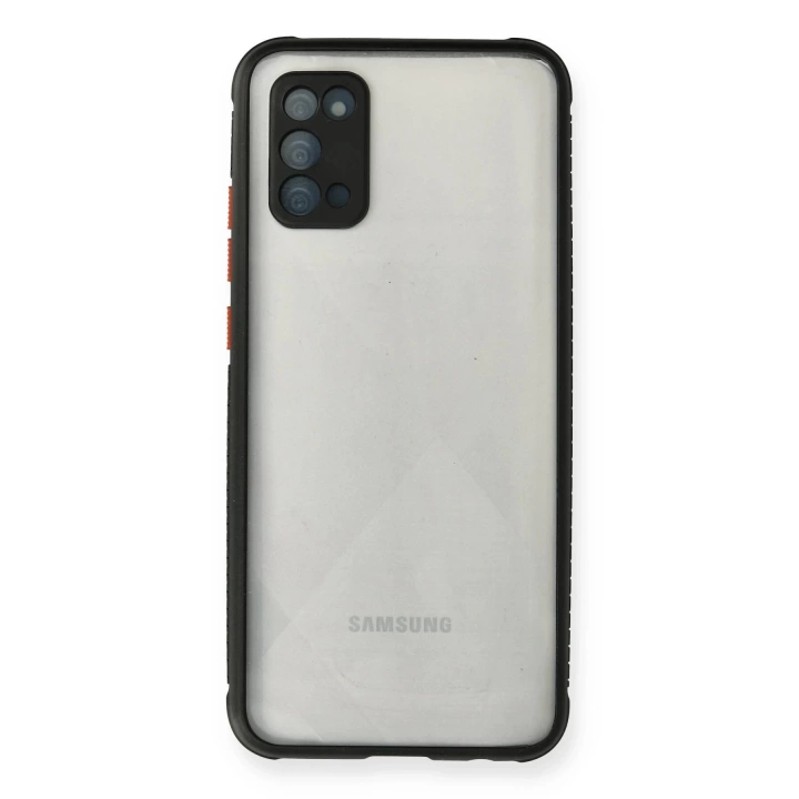 BFS  Samsung Galaxy A02S Kılıf Miami Şeffaf Silikon - Siyah