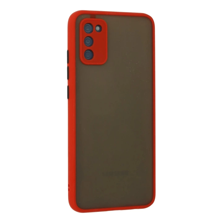 BFS  Samsung Galaxy A02S Kılıf Montreal Silikon Kapak - Kırmızı