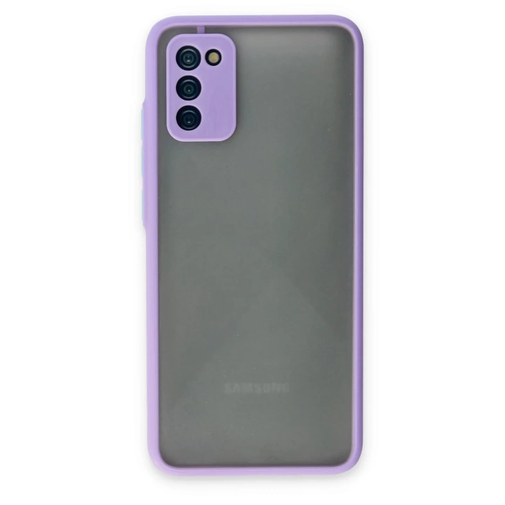BFS  Samsung Galaxy A02S Kılıf Montreal Silikon Kapak - Mor