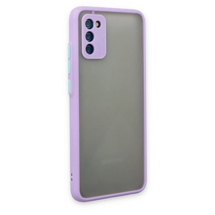 BFS  Samsung Galaxy A02S Kılıf Montreal Silikon Kapak - Mor