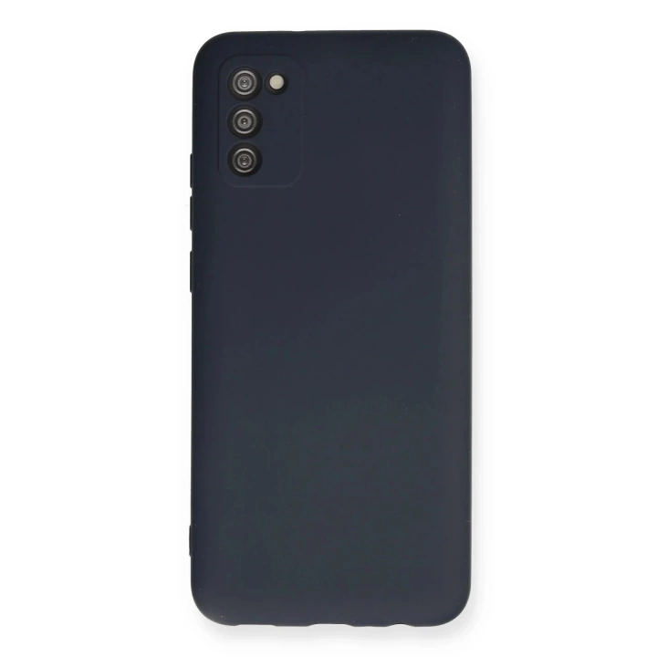 BFS  Samsung Galaxy A02S Kılıf Nano içi Kadife Silikon - Lacivert