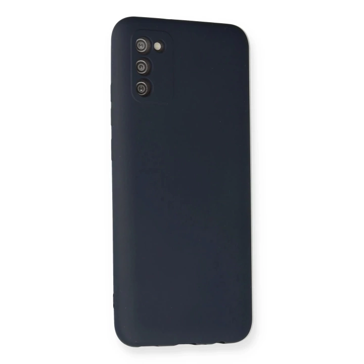 BFS  Samsung Galaxy A02S Kılıf Nano içi Kadife Silikon - Lacivert
