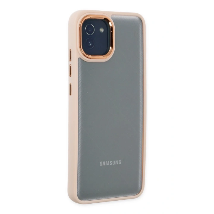 BFS  Samsung Galaxy A03 Kılıf Dora Kapak - Pudra