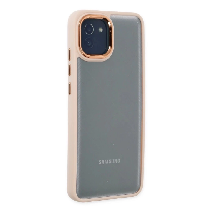 BFS  Samsung Galaxy A03 Kılıf Dora Kapak - Pudra