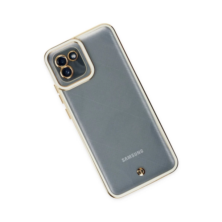 BFS  Samsung Galaxy A03 Kılıf Liva Lens Silikon - Beyaz