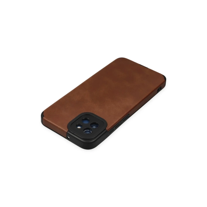 BFS  Samsung Galaxy A03 Kılıf Loop Deri Silikon - Kahverengi