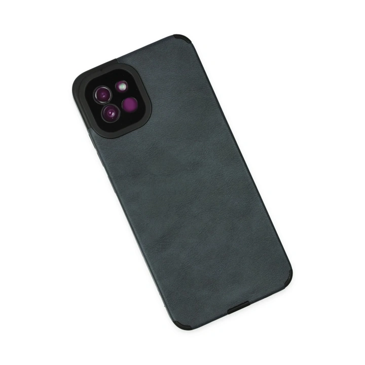 BFS  Samsung Galaxy A03 Kılıf Loop Deri Silikon - Lacivert