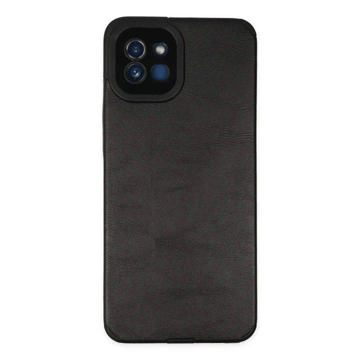 BFS  Samsung Galaxy A03 Kılıf Loop Deri Silikon - Siyah