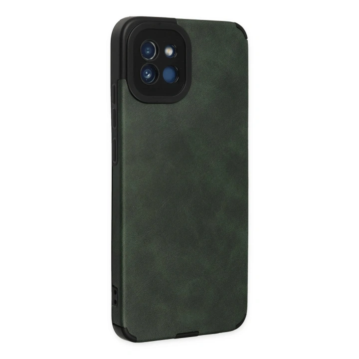 BFS  Samsung Galaxy A03 Kılıf Loop Deri Silikon - Yeşil