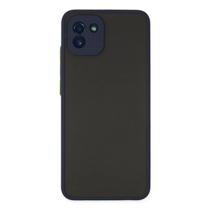 BFS  Samsung Galaxy A03 Kılıf Montreal Silikon Kapak - Lacivert