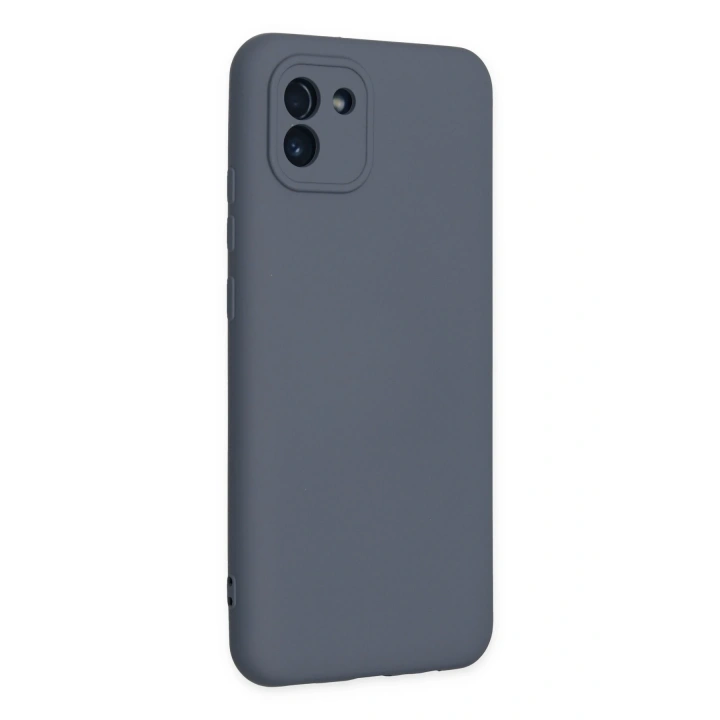 BFS  Samsung Galaxy A03 Kılıf Nano içi Kadife Silikon - Gri