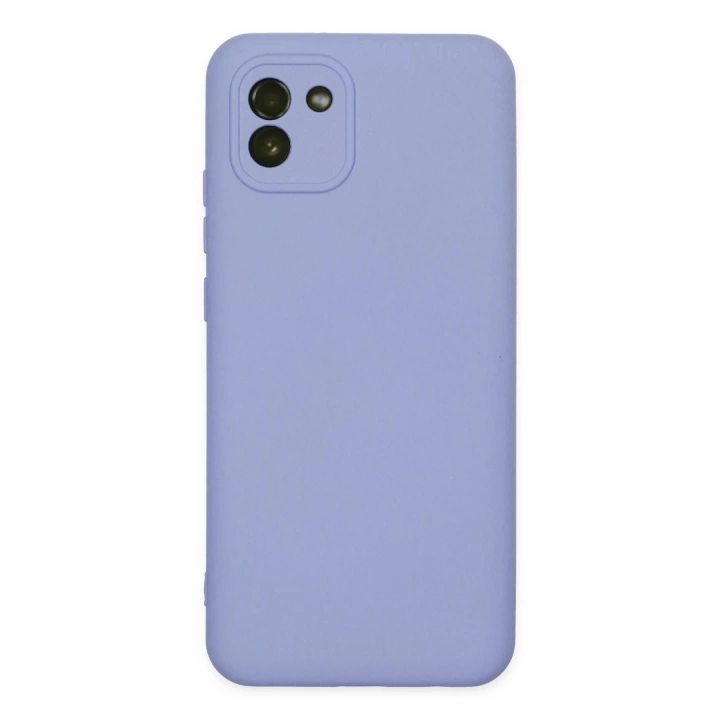 BFS  Samsung Galaxy A03 Kılıf Nano içi Kadife Silikon - Lila