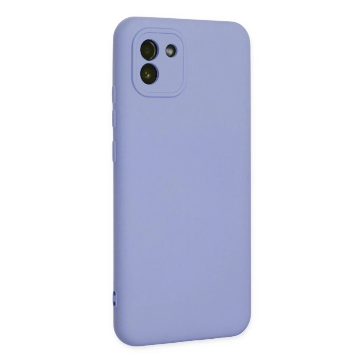 BFS  Samsung Galaxy A03 Kılıf Nano içi Kadife Silikon - Lila