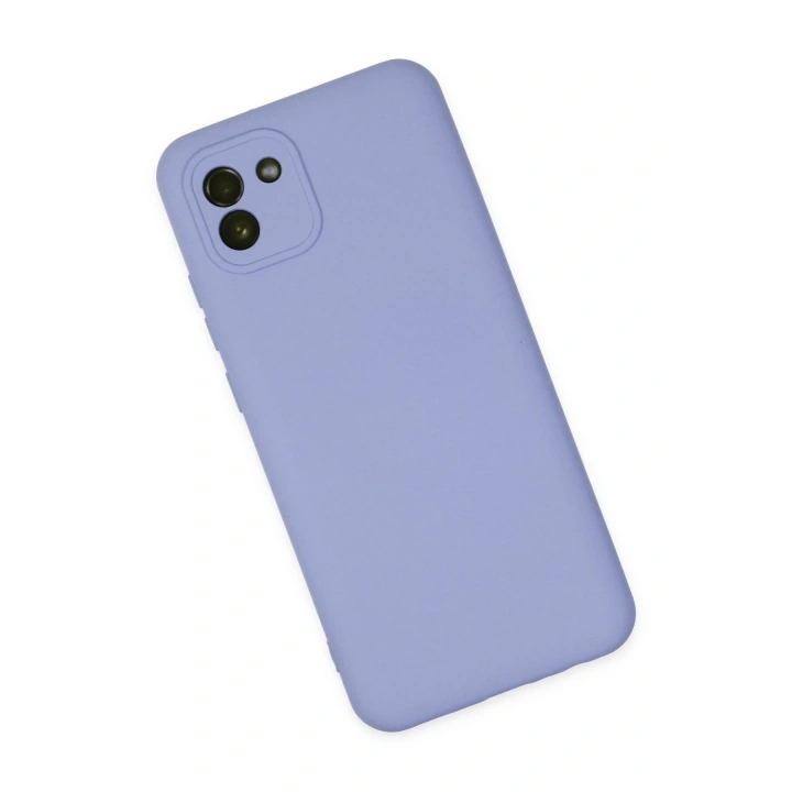 BFS  Samsung Galaxy A03 Kılıf Nano içi Kadife Silikon - Lila